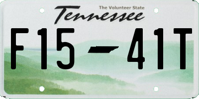 TN license plate F1541T