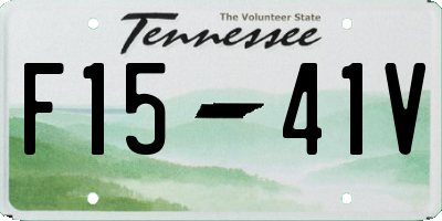 TN license plate F1541V