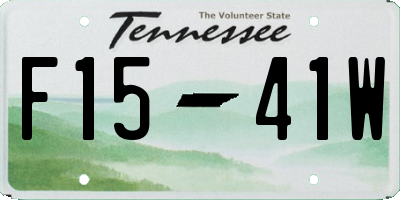 TN license plate F1541W