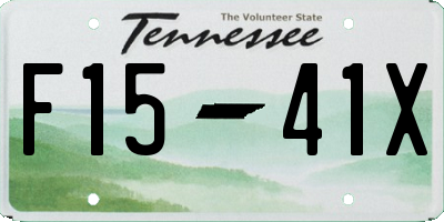 TN license plate F1541X