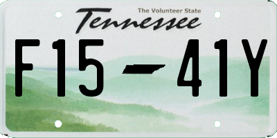 TN license plate F1541Y