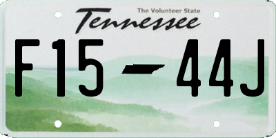 TN license plate F1544J