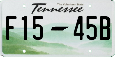 TN license plate F1545B