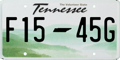 TN license plate F1545G