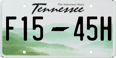 TN license plate F1545H