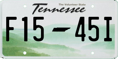 TN license plate F1545I