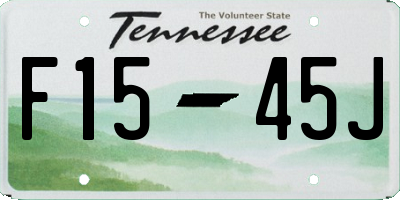 TN license plate F1545J
