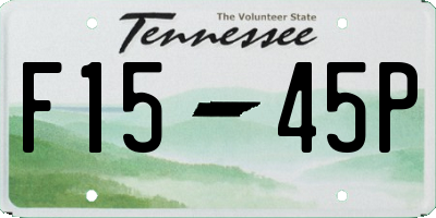 TN license plate F1545P