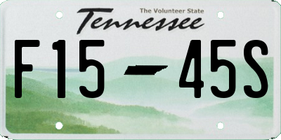 TN license plate F1545S