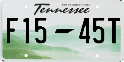 TN license plate F1545T