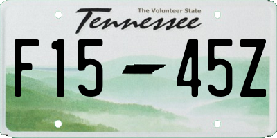 TN license plate F1545Z