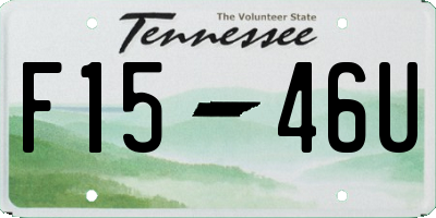 TN license plate F1546U