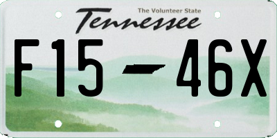 TN license plate F1546X