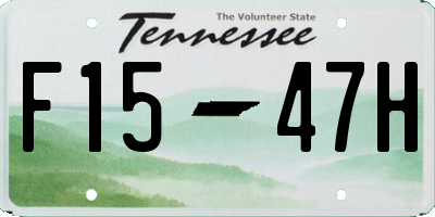 TN license plate F1547H