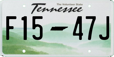TN license plate F1547J