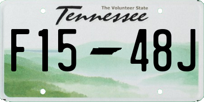 TN license plate F1548J