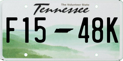 TN license plate F1548K