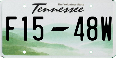 TN license plate F1548W