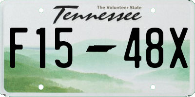 TN license plate F1548X