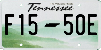 TN license plate F1550E