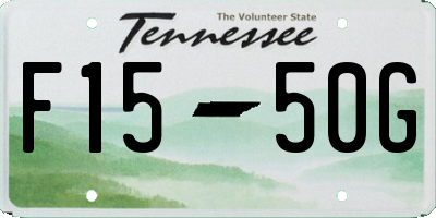 TN license plate F1550G