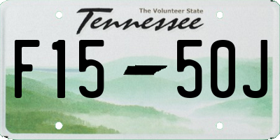 TN license plate F1550J
