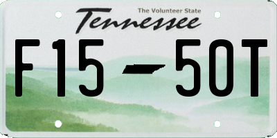 TN license plate F1550T