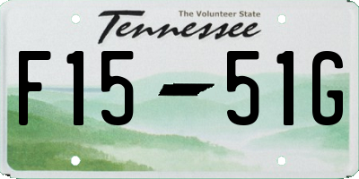 TN license plate F1551G