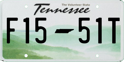 TN license plate F1551T