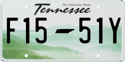 TN license plate F1551Y