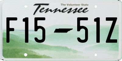 TN license plate F1551Z