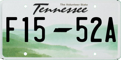 TN license plate F1552A