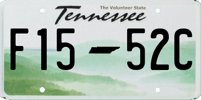 TN license plate F1552C