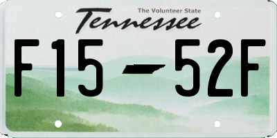 TN license plate F1552F
