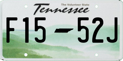 TN license plate F1552J