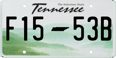 TN license plate F1553B
