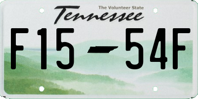 TN license plate F1554F
