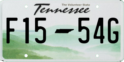 TN license plate F1554G