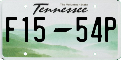TN license plate F1554P