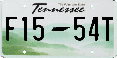 TN license plate F1554T