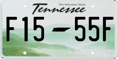 TN license plate F1555F