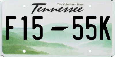 TN license plate F1555K