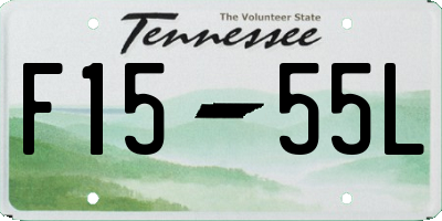 TN license plate F1555L