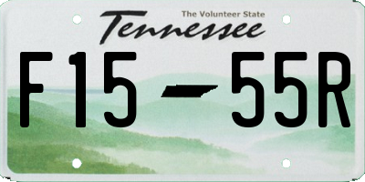 TN license plate F1555R