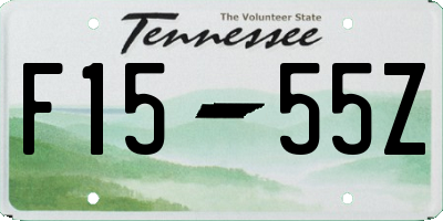 TN license plate F1555Z