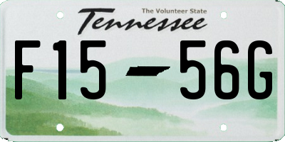 TN license plate F1556G