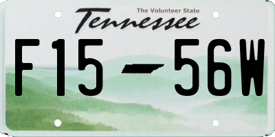 TN license plate F1556W
