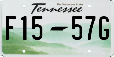 TN license plate F1557G