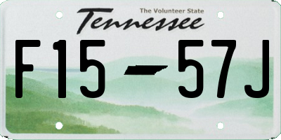 TN license plate F1557J