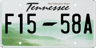 TN license plate F1558A